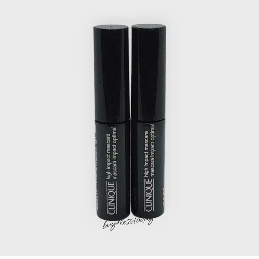 Clinique High impact Mascara 01 Black lot of 2 0.14oz New no box